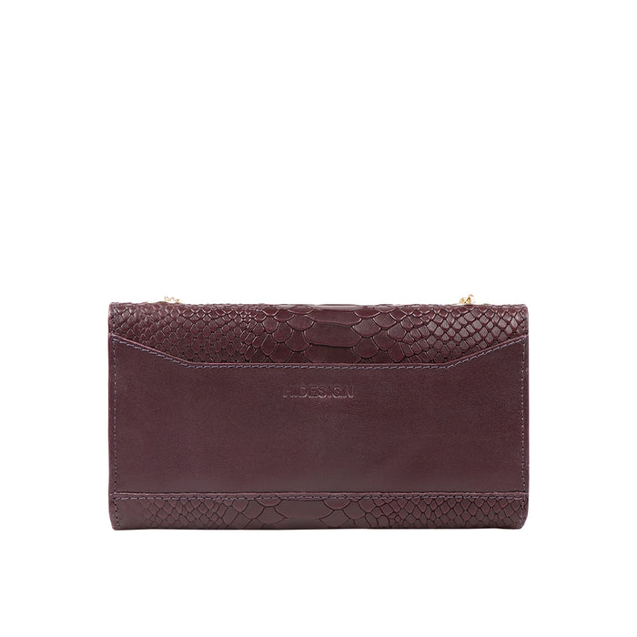 Delilah W1 Purple Leather Sling Wallet