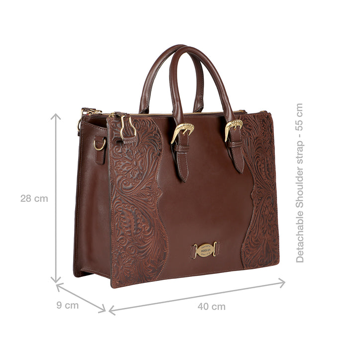 Desert Wind 01 Brown Leather Laptop Bag