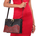 Desert Wind 02 Black Leather Crossbody