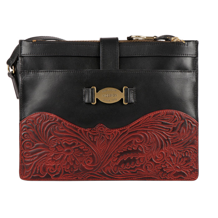 Desert Wind 02 Black Leather Crossbody