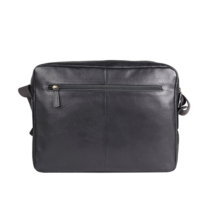Donard 01 Black Leather  Crossbody