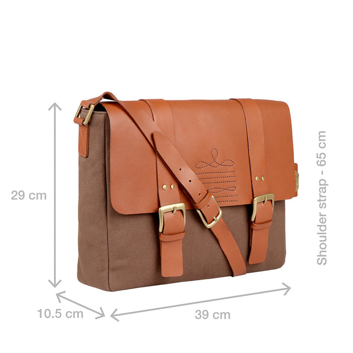 Dorango 02 Tan Leather  Messenger Bag