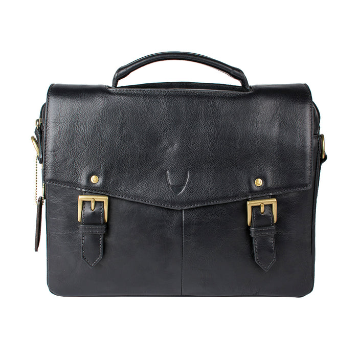Douglas 04 Black Leather  Briefcase