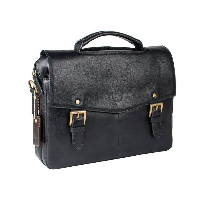 Douglas 04 Black Leather  Briefcase