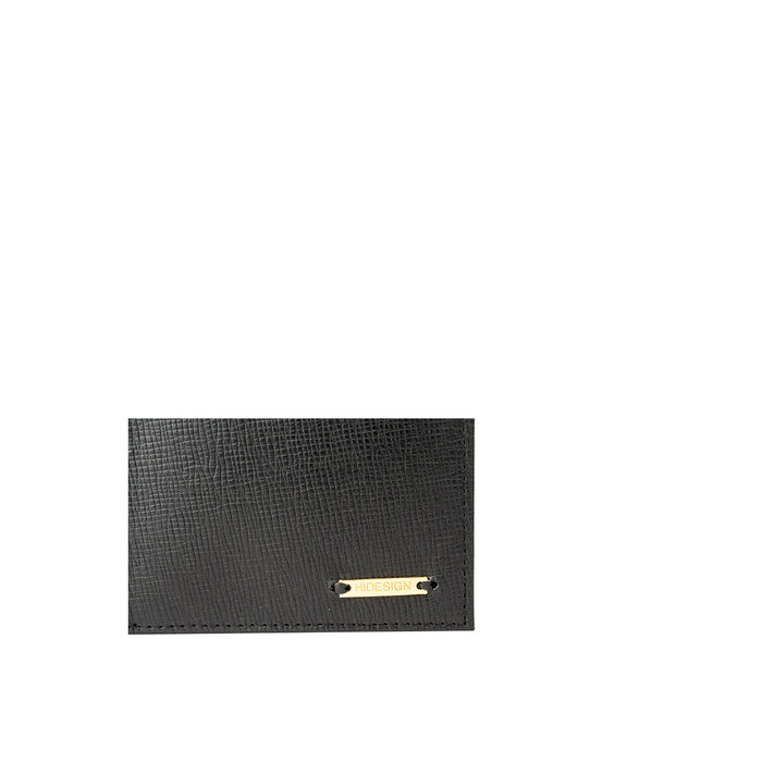 Ee 017Sc  Black Leather Bi-Fold Wallet