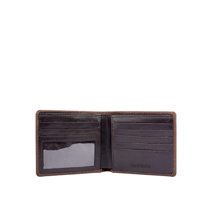 Ee 036-01  Brown Leather Bi-Fold Wallet