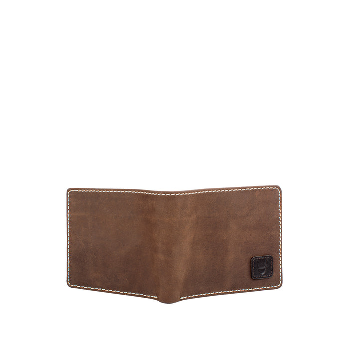 Ee 036-01  Brown Leather Bi-Fold Wallet