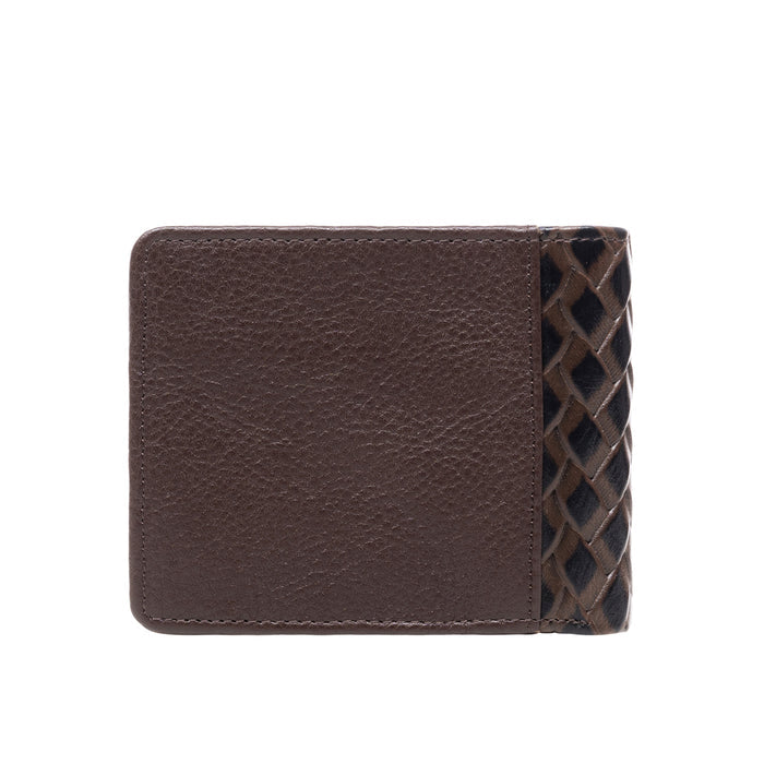 Ee 274-010  Brown Leather Bi-Fold Wallet
