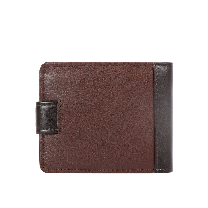 Ee 276-038  Brown Leather Bi-Fold Wallet