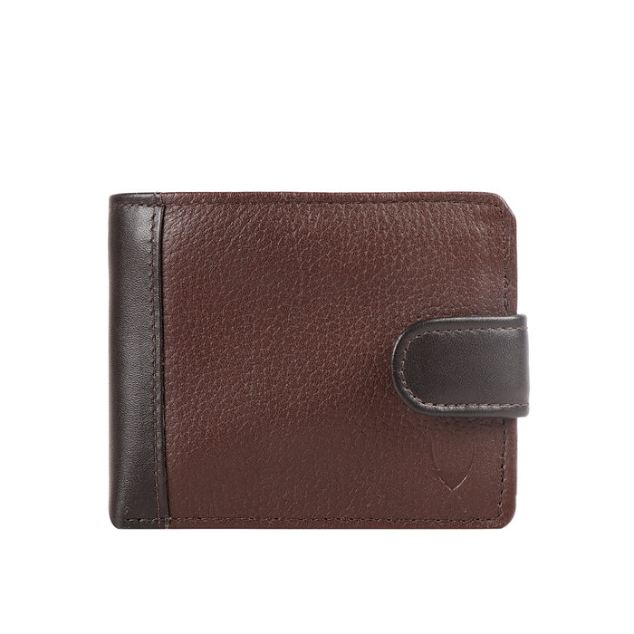 Ee 276-038  Brown Leather Bi-Fold Wallet