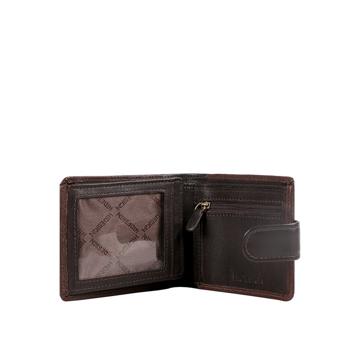 Ee 276-038  Brown Leather Bi-Fold Wallet