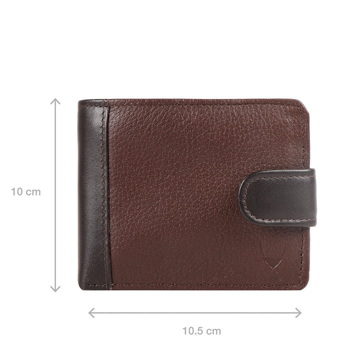 Ee 276-038  Brown Leather Bi-Fold Wallet