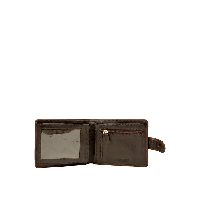 Ee 277-038  Brown Leather Bi-Fold Wallet