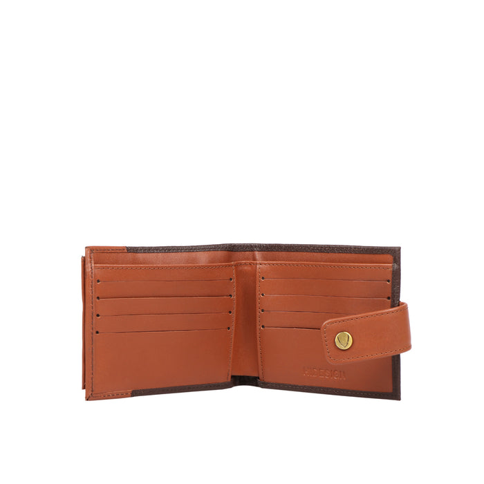 Ee 331-017 Tan Leather Bi-Fold Wallet