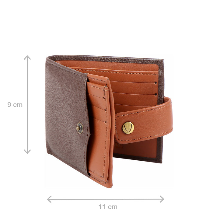 Ee 331-017 Tan Leather Bi-Fold Wallet