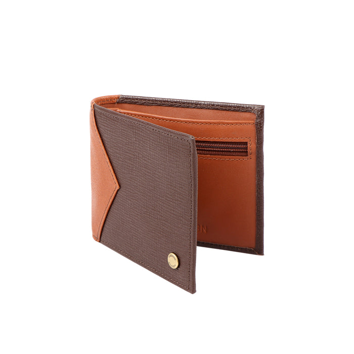 Ee 335-040 Brown Leather Bi-Fold Wallet