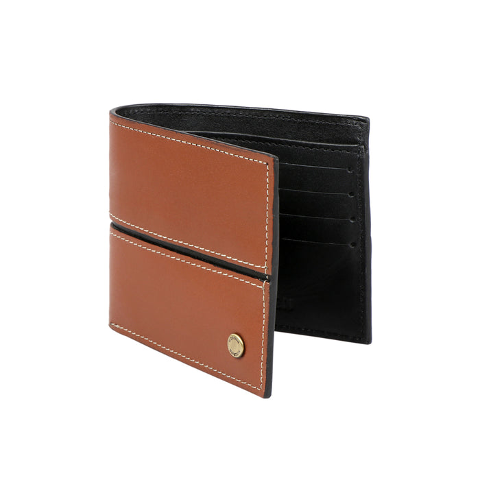 Ee 337-017 Tan Leather Bi-Fold Wallet