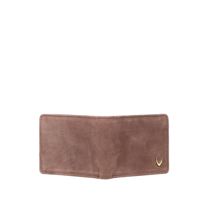 Ee 386-017  Brown Leather Bi-Fold Wallet