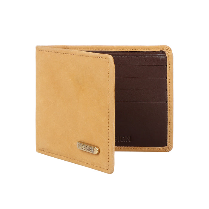 Ee 387-036  Tan Leather Bi-Fold Wallet