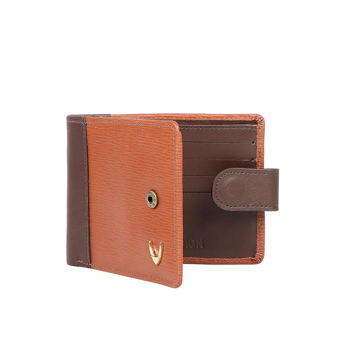 Ee 389-036  Tan Leather Bi-Fold Wallet