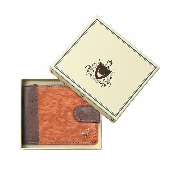 Ee 389-036  Tan Leather Bi-Fold Wallet