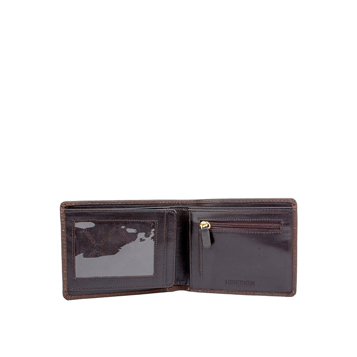 Ee 490-01  Brown Leather Bi-Fold Wallet