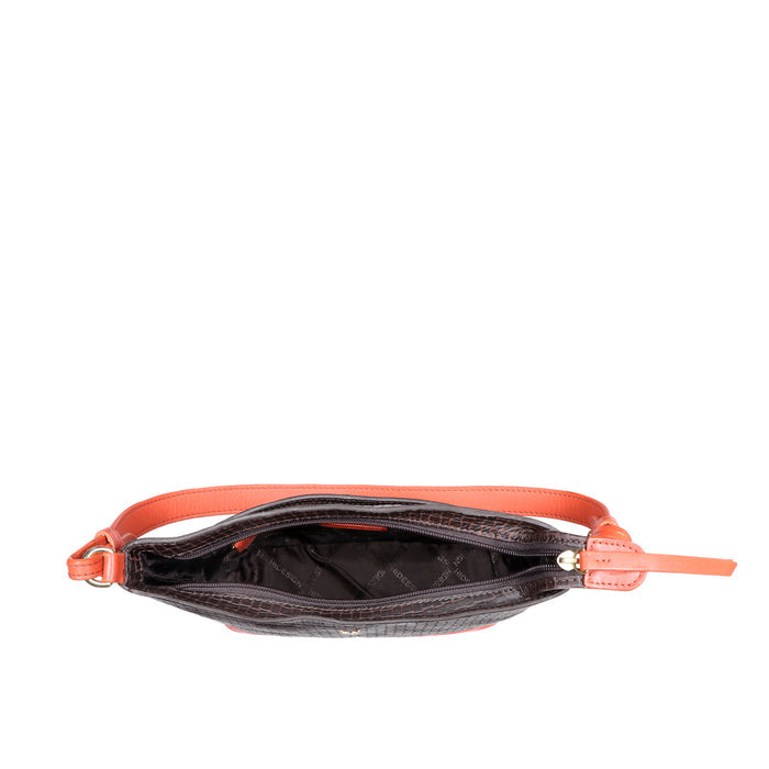 Ee Aries 01 Brown Leather Shoulder Bag