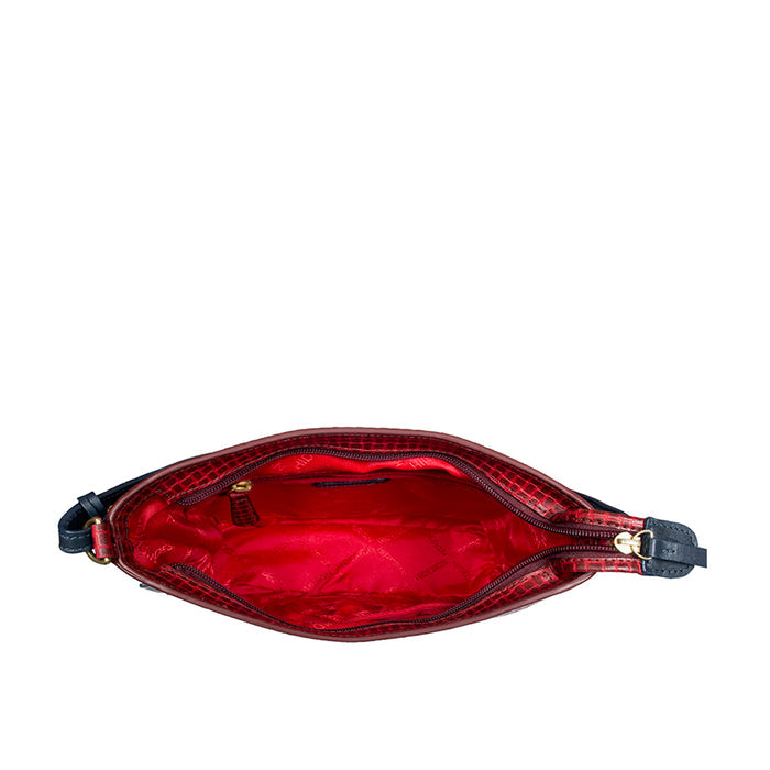 Ee Aries 01 Red Leather Shoulder Bag
