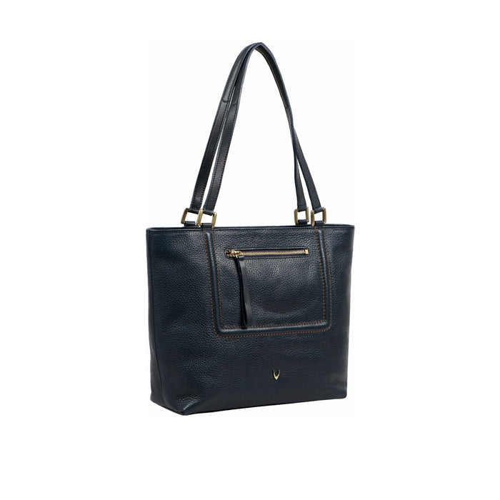Ee Aspen 03 Blue Leather Tote Bag