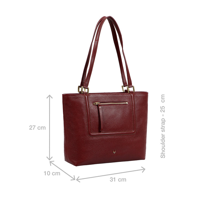 Ee Aspen 03 Marsala Leather Tote Bag