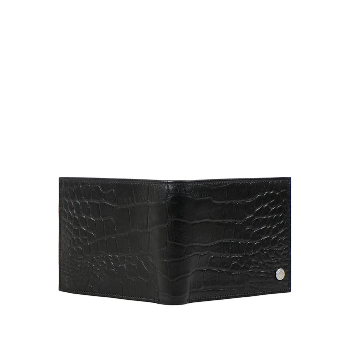 Ee Atlas W1  Black Leather Bi-Fold Wallet