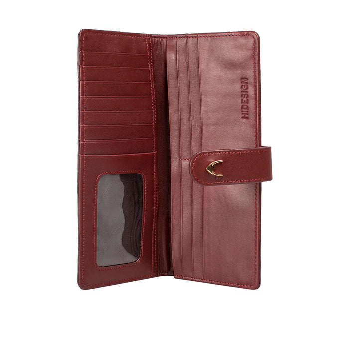 Ee Atria W1  Blue Leather Bi-Fold Wallet