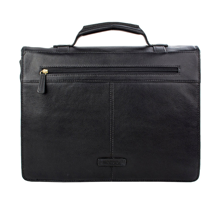 Ee Bennett 2 Black Leather  Briefcase