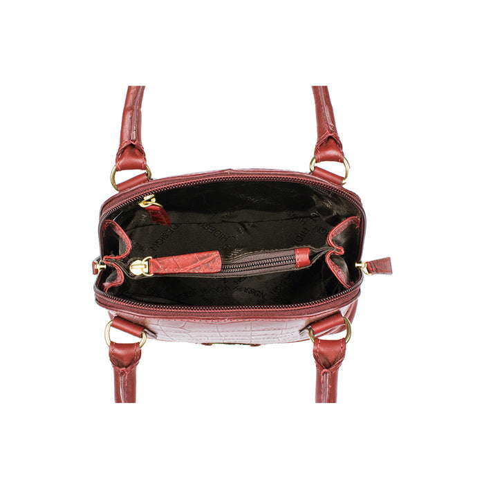 Ee Cleo 02 Red Leather Sling Bag