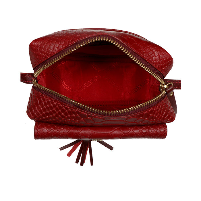 Ee Ellie Marsala Leather Mini Bag