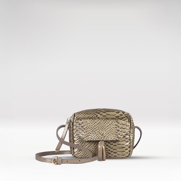 Ee Ellie Silver Leather Mini Bag