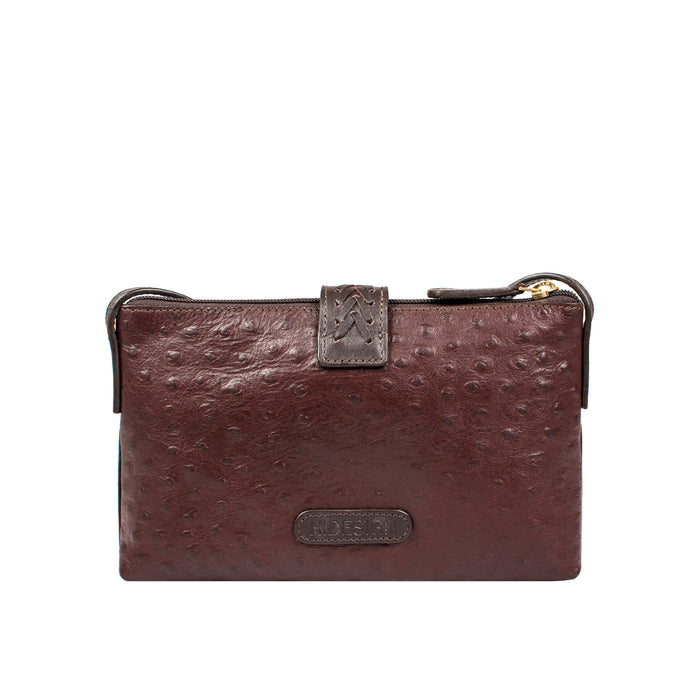 Ee Frieda W4  Brown Leather Sling Wallet