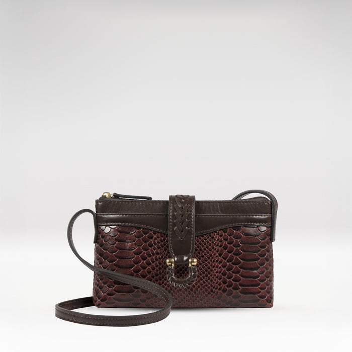Ee Frieda W4  Marsala Leather Sling Wallet