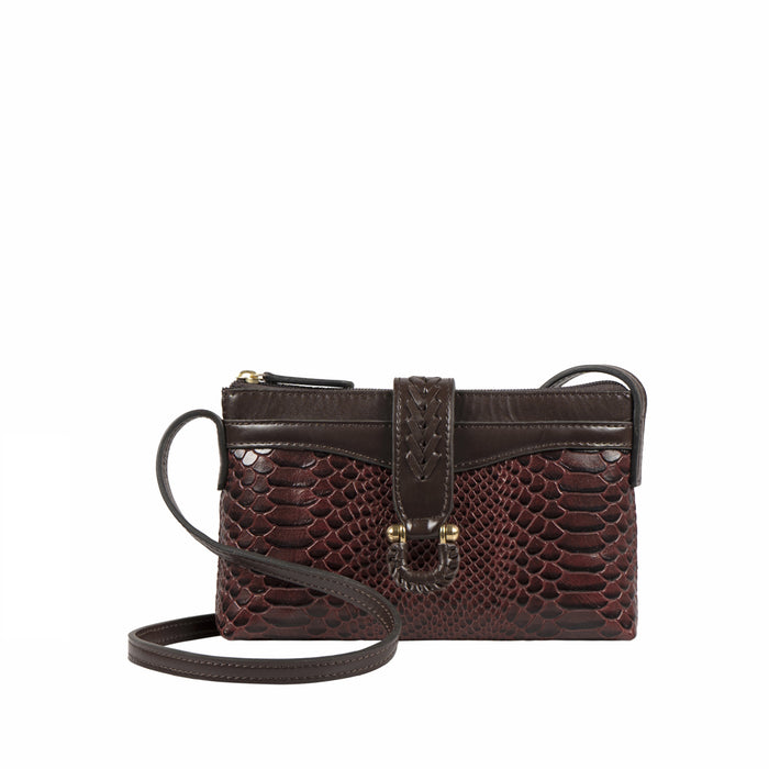 Ee Frieda W4  Marsala Leather Sling Wallet