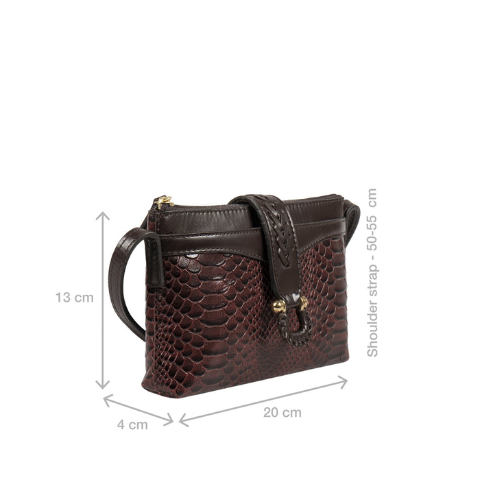 Ee Frieda W4  Marsala Leather Sling Wallet