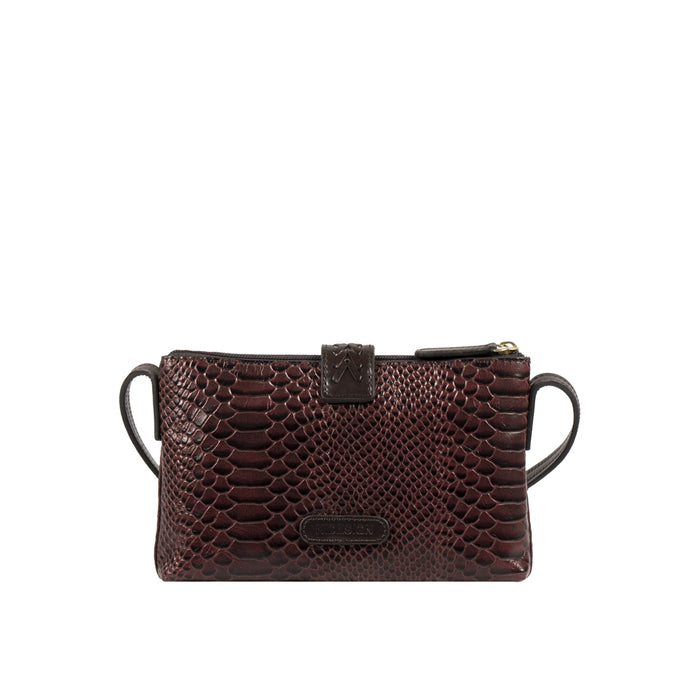 Ee Frieda W4  Marsala Leather Sling Wallet
