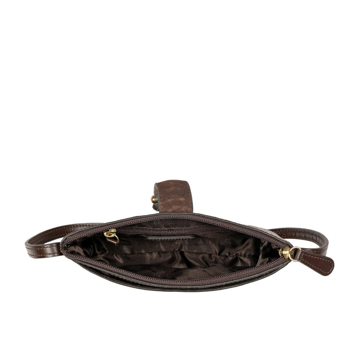 Ee Frieda W4  Marsala Leather Sling Wallet