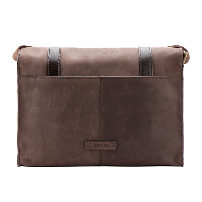 Ee Garnet 02 Brown Leather  Messenger Bag