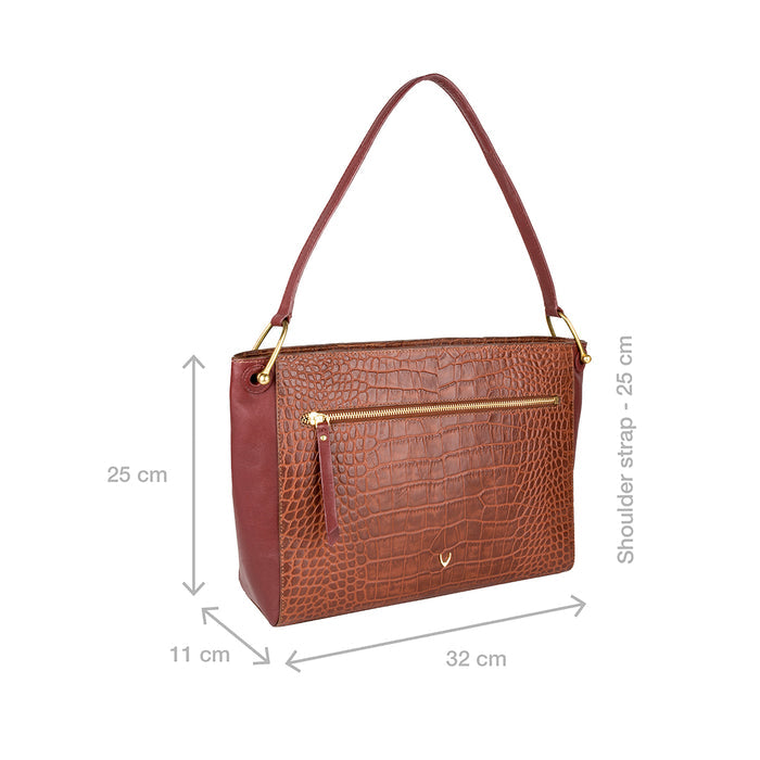 Ee Jupiter 02 Tan Leather Shoulder Bag