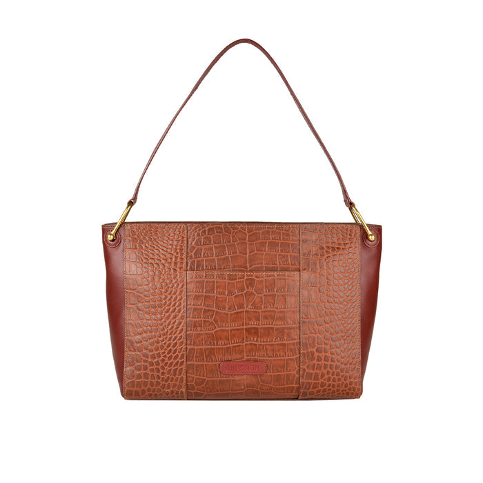 Ee Jupiter 02 Tan Leather Shoulder Bag