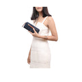 Ee Jupiter W2  Blue Leather Zip Around Wallet