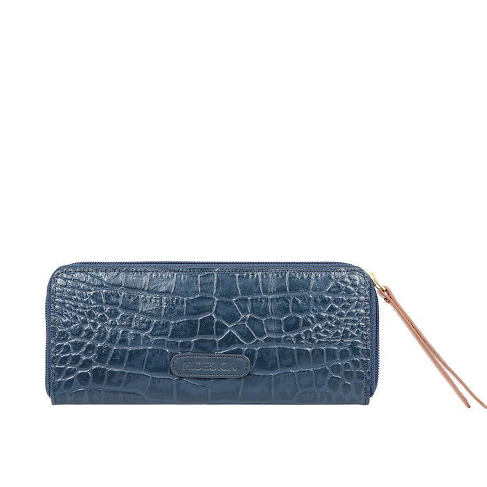 Ee Jupiter W2  Blue Leather Zip Around Wallet