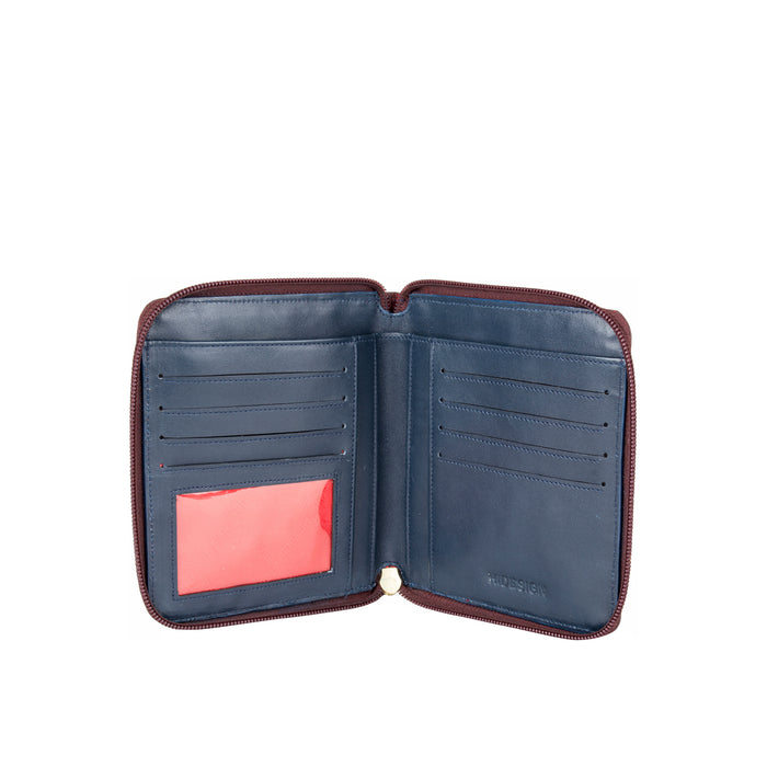 Ee Jupiter W3  Red Leather Zip Around Wallet