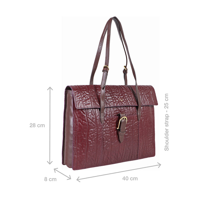 Ee Kathryn 01 Violet Leather Laptop Bag
