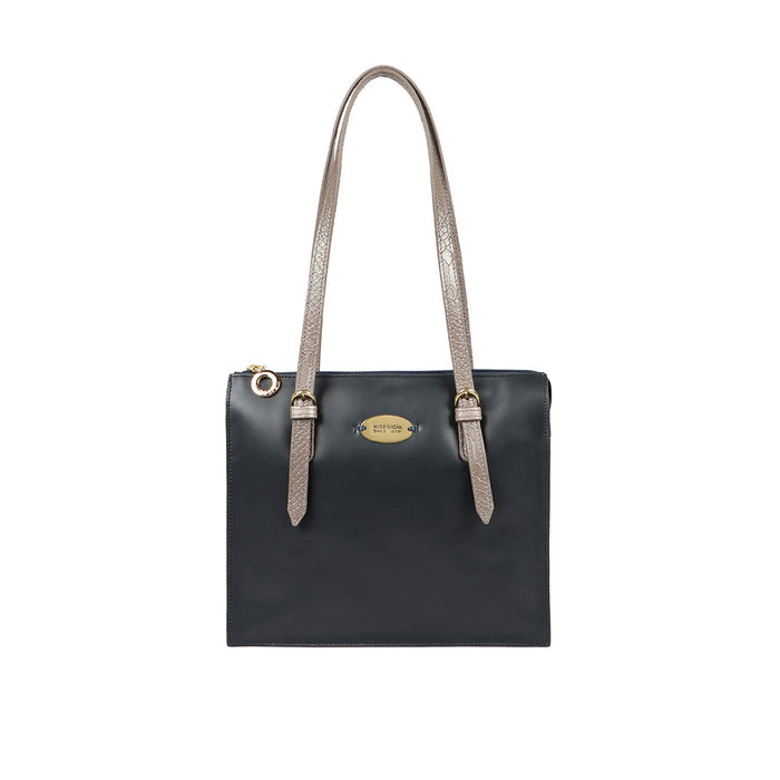 Ee Kuhulu 02 Blue Leather Shoulder Bag